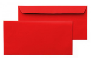 enveloppe couleur rouge 110X220
