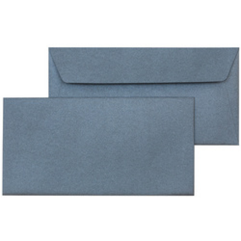 enveloppe satin bleu 110X220